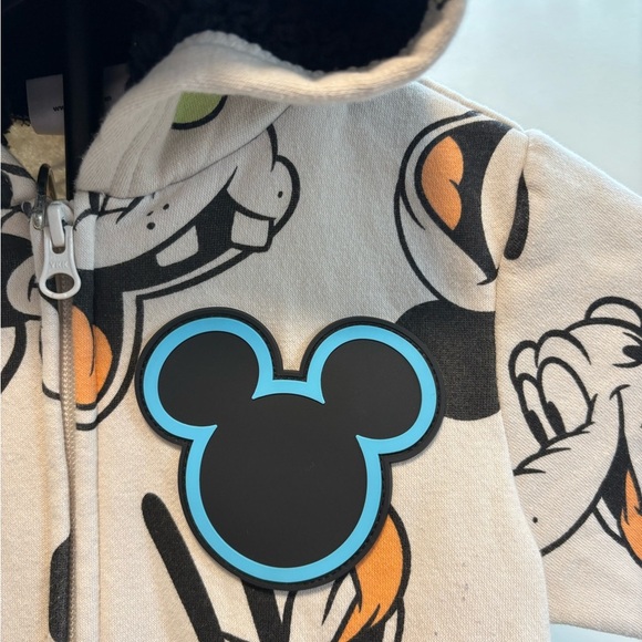 Mickey & Friends 2pc Zipper Sherpa Hoodie & Matching Pull on Sweatpants- 2T - Picture 3 of 10